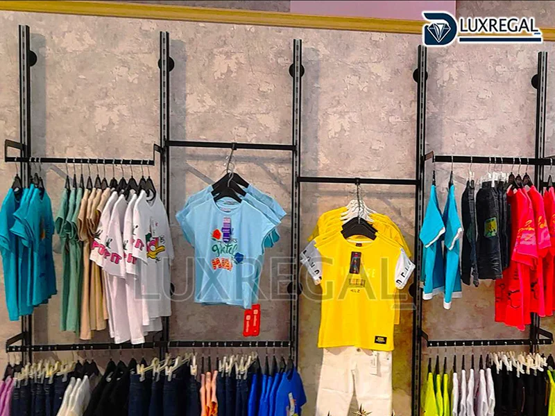 رگال دیواری آلومینیومی برای بوتیک و فروشگاه